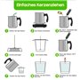 ZIONYA Kit de fabrication de bougies professionnel - Pot d'arrosage en acier inoxydable de 900 ml + outils - Kit complet pour dé