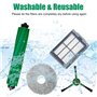 Dxyue Kit de 16 pièces de rechange pour aspirateur robot iRobot Roomba Plus 405 Combo/505 Combo, 1 brosse en caoutchouc, 4 serpi