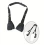 1 ensemble de sport d'exercice de jambe de yoga en nylon noir d'exercice pour les jambes