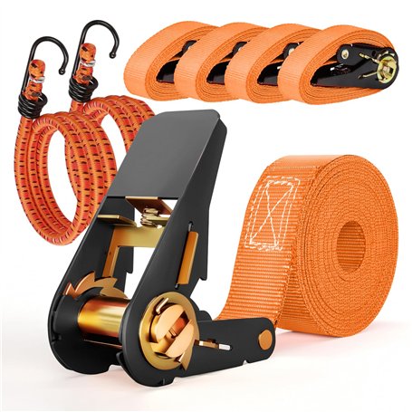 4 Pièces Sangle a Cliquet 4 m