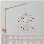 Mobile Lit Bébé, Accroche Mobile lit Bebe, Carillon éolien pour Bébé, Avec Boules de Feutre Cloche Suspendue, pour Bebe Bois Déc