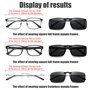 WiDream 3 pcs Clip Lunettes de Soleil, Clip Unisexe Polarisé Sur Les Lunettes de Soleil, Clip de Lunettes de Soleil Léger, pour 