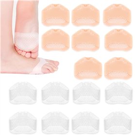 HUAEDNWKYI 8 Paires de Coussinets en Silicone pour l'Avant-pied - Matériau Respirant et Antidérapant