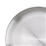 NAMYEUT Lot de 3 plaques à pizza rondes en acier inoxydable argent de 26 cm - plaque à pizza ronde pour four - Plaque de cuisson