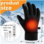 Gants Chauffants USB pour Femmes Hommes, Gants Chauffants Non-Slip Gants 3 Niveaux Gants Chauffants Chauffe-Mains Chauds, Gants 