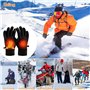 Gants Chauffants USB pour Femmes Hommes, Gants Chauffants Non-Slip Gants 3 Niveaux Gants Chauffants Chauffe-Mains Chauds, Gants 