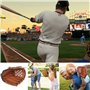 Gant de Baseball, Gants de frappeur de Sport, Gants de Baseball en Cuir PU Solide, Gants de Lanceur pour Enfant, 10,5 Pouces Gan