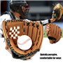Gant de Baseball, Gants de frappeur de Sport, Gants de Baseball en Cuir PU Solide, Gants de Lanceur pour Enfant, 10,5 Pouces Gan