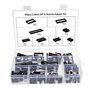 Aussel 100 pièces 2.54mm Pitch Dual Row DIP IC Sockets Solder Type Adapter Set 6