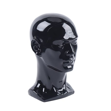 Xigner Tête de mannequin homme en PVC 50 cm - Porte Perruque