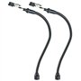 Bras magnétique avec pinces crocodiles - 130 mm - Troisième main - 2 bras flexibles pour pinces