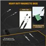 Bras magnétique avec pinces crocodiles - 130 mm - Troisième main - 2 bras flexibles pour pinces