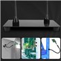 Bras magnétique avec pinces crocodiles - 130 mm - Troisième main - 2 bras flexibles pour pinces