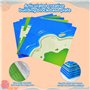 CHEVVY 6Pcs Planche de Base de Blocs de Construction Classique Plaque de Construction 25.5 * 25.5CM Île Marine Planche de Base p