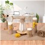 Nappe en Jute 30 cm x 10 m, Chemin de Table en Toile de Jute Naturelle, décoration de Table Lavable et découpable, Convient pour