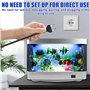 Lampe d'aquarium LED, veilleuse décorative, petit aquarium artificiel, lampe de paysage avec prise européenne, faux aquarium pou