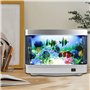 Lampe d'aquarium LED, veilleuse décorative, petit aquarium artificiel, lampe de paysage avec prise européenne, faux aquarium pou