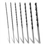Lot de 7 forets à bois hélicoïdaux longs de 30 cm - Professionnels - Foret hélicoïdal à bois - Extra tranchants - Diamètre : 4 m