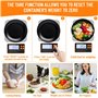 Balance de Cuisine Numérique, Balance de Cuisine Divisée En Acier Inoxydable, Haute Précision 1g-15kg, 7 Unités de Mesure, Avec 