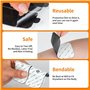 Tens Electrodes pour Electrostimulateur 5x10 cm avec Connecteur de 3,5 mm, Patch Electrostimulation Autocollantes et Réutilisabl