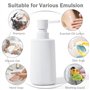 Distributeur de Savon Moderne pour Salle de Bain et Cuisine, Blanc, à Pompe, pour Salle de Bain et Plans de Travail