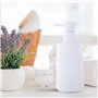 Distributeur de Savon Moderne pour Salle de Bain et Cuisine, Blanc, à Pompe, pour Salle de Bain et Plans de Travail