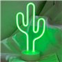 Enseigne Lumineuse au Néon à Piles Cactus Decoration LED Décoration Murale Veilleuse Lampes Décoratives pour Noël Anniversaire C