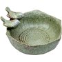 Bain pour Oiseaux Sauvages Bol d'alimentation pour Oiseaux Bassin d'oiseaux Rond en Fonte Balcon Terrasse Jardin Déco Maison de