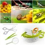 Riisoyu Boîte d'Observation des Insectes, Ensemble Explorateur Extérieur Jouets Apprendre Les Jouets Boîte loupe à Insecte Jouet