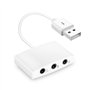 DUOBAGMA Carte son externe USB 7.1 3 en 1
