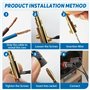 mizikuu 12 Pièces Fiches Bananes, 24K Connecteur Plaqué Or 4,5 mm Fiche Banane pour HiFi Haut-Parleur AV Stéréo Home Cinéma Audi