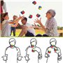 YANGWEN 6 Balles de Jonglage Multicolores, pour Débutants et Professionnels,Ensemble de Balles de Cirque Souples - Idéal pour En