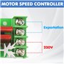 Riisoyu 3pcs Régulateur de Tension Électrique Module, AC 50-220V 2000W SCR Régulateur de Vitesse Moteur Petit Gradateur LED avec