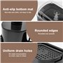 Druuzyl Distributeur de Liquide Vaisselle et Savon Cuisine 4 en 1 - Noir avec Support Éponge et Porte-Torchon, Organisateur d'Év