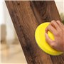 Druuzyl Blocs de Ponçage Manuels de 125 mm Avec Velcro 5 Inches - Bloc de Ponçage Manuel Rond et en Forme de Souris Pour la Rest