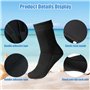 mizikuu Chaussettes en Néoprène 3 mm, 44-46 Antidérapantes Chaussettes de Plongée Chaussette en Combinaison pour Tuba et Sports 