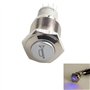 YIYDA Bouton de klaxon de Voiture Bouton Poussoir momentané 16mm LED en métal de Bouton de démarrage Commutateur à Bouton-Pousso