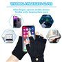 INFOMAG Gants Hiver Homme Femme Mitaine Femme Hiver Chaud Gants Sans Doigts Convertible Demi-Doigts Mitaine avec Couverture Demi