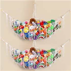 2 Pezzi Hamac de Rangement pour Jouets