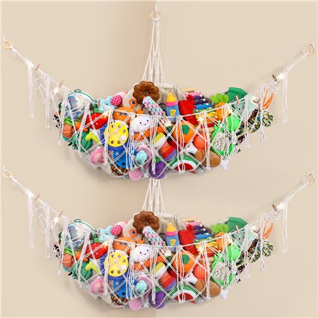 2 Pezzi Hamac de Rangement pour Jouets