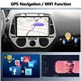OiLiehu 2+64G Android 13 Autoradio pour Hyundai i20 2008-2012 avec CarPlay Android Auto sans Fil, 9“ Écran Tactile Poste Radio a
