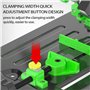 Support fixe pour meuleuse d'angle avec base en fonte améliorée, support universel multifonctionnel de meuleuse d'angle de burea