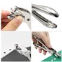 200 x Attaches Parisiennes，Scrapbooking Brads, Mini Brads, Métal Ronde Brads Avec un perforateur de 3mm pour Fabrication de Cart