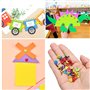 200 x Attaches Parisiennes，Scrapbooking Brads, Mini Brads, Métal Ronde Brads Avec un perforateur de 3mm pour Fabrication de Cart