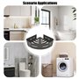 Atliberswo 2 Etagere douche sans percage, etagere salle de bain, étagère de douche en métal, panier de douche en aluminium avec 