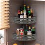 Atliberswo 2 Etagere douche sans percage, etagere salle de bain, étagère de douche en métal, panier de douche en aluminium avec 
