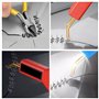 Gsakskdsap 2000 Pcs Soudure Plastique, Agrafes Chaudes, Soudage de Voiture 0.8mm / 0.6mm Baguettes Soudage Agrafe pour Réparatio