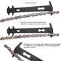 HREDZEO Indicateur d'usure de Chaîne,2 pcs Règle de Mesure de Jauge de Chaînes de Vélo Outil de Détection de Remplacement d'usur