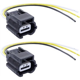 Lot de 2 connecteurs PDC 3 broches pour capteur de stationnement 15 cm 56431345 compatible avec Au Renault