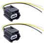 Lot de 2 connecteurs PDC 3 broches pour capteur de stationnement 15 cm 56431345 compatible avec Au Renault
